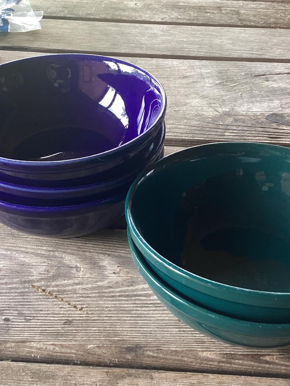 Set of 5 Beautiful Bowls in Blue and Green